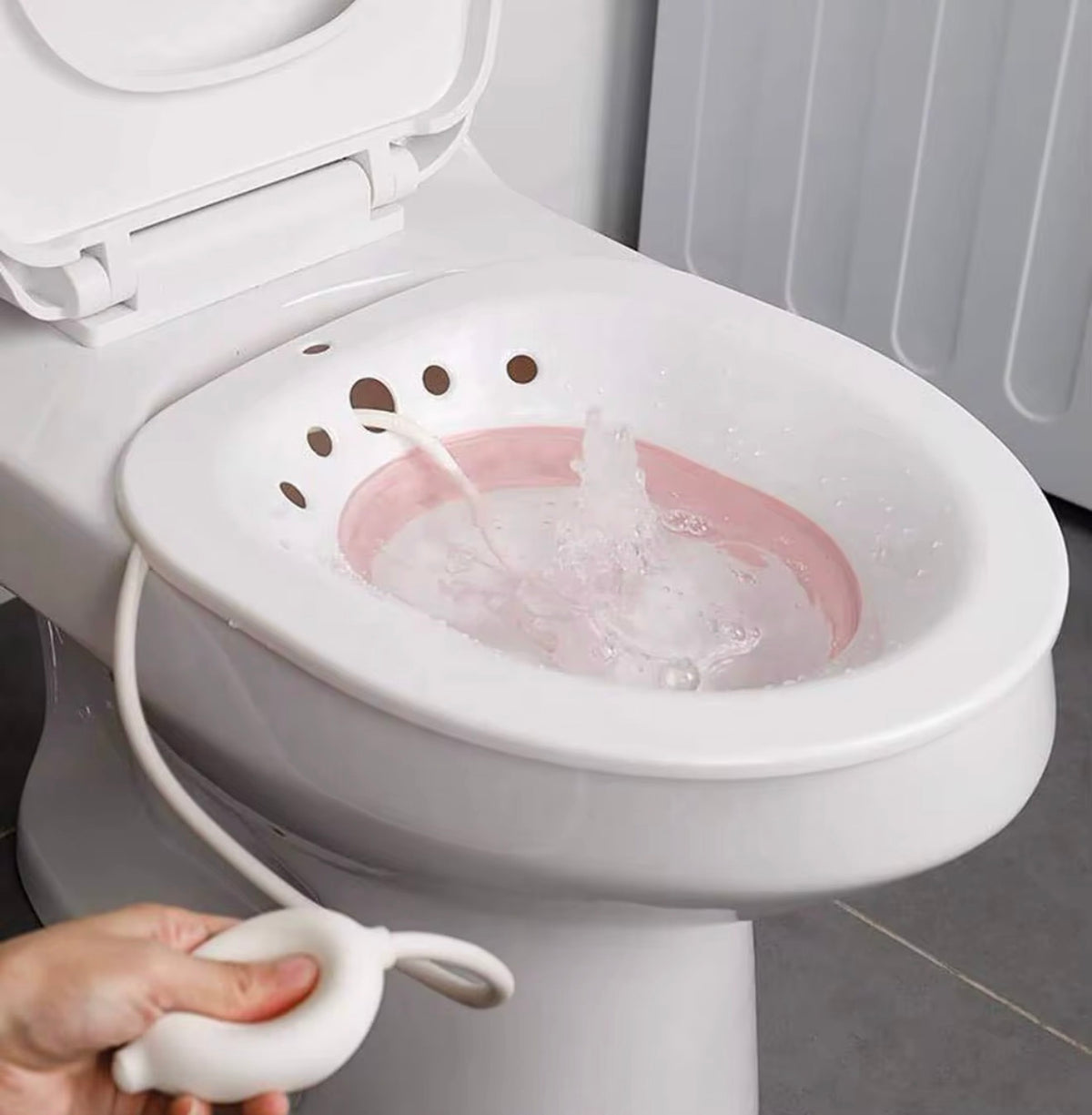 Bidet pieghevole con doccetta manuale